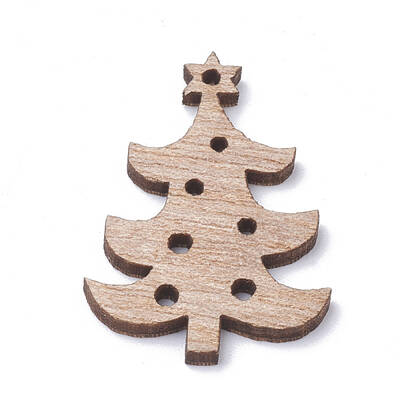Undyed Wooden Pendants
