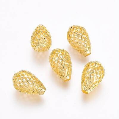 Rack Plating Brass Filigree Beads