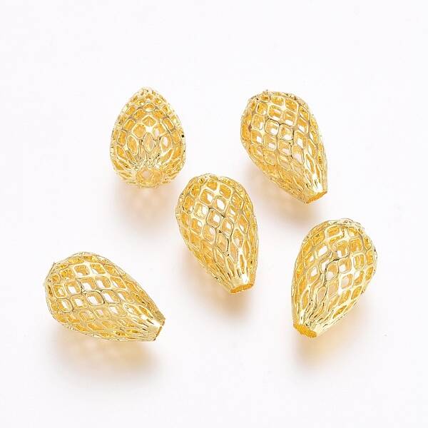 Rack Plating Brass Filigree Beads