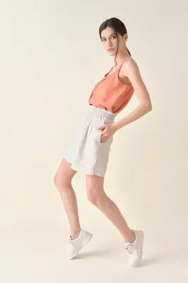 Paperbag Bermuda - Natural | Size: XS