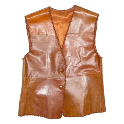 Womens Blazer Waistcoat Brown L