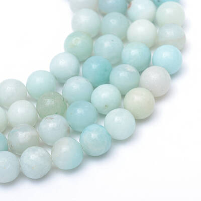 Round Natural Grade A Amazonite Bead Strands