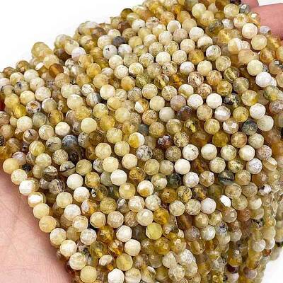 Natural Yellow Opal Beads Strands