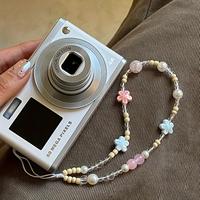 Cute Flower Design Phone Chain, 1 Count Vintage Phone Lanyard, Phone Strap for Women & Girls, Fashion Phone Accessories for D...