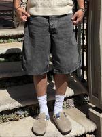 Men's Solid Color Denim Shorts, Regular Fit Minimalist Casual Fitted Comfy Fashion Basic Shorts for Daily Wear, Men's Bottoms...