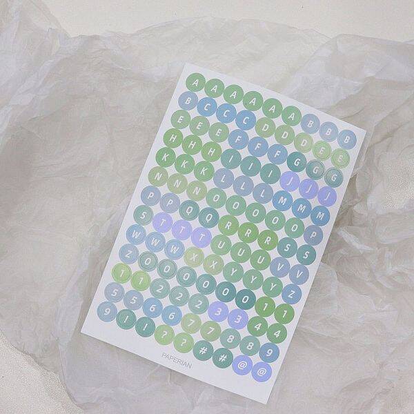 Paper Self-Adhesive Letter Decorative Stickers