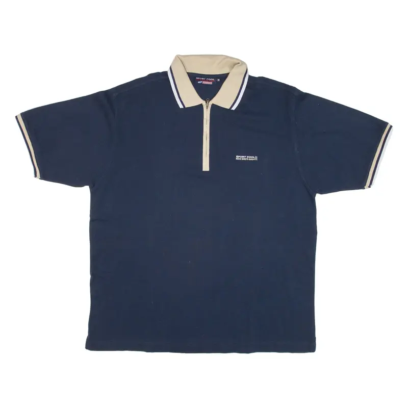 SPORT POOL Mens Polo Shirt Blue M