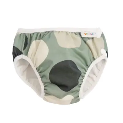 Vimse Super Large Swim Diaper-Pants, Green Shapes