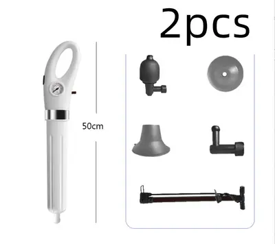 Toilet Plungers High Pressure Air Drain Blaster Gun | style: 6th generation 2pcs