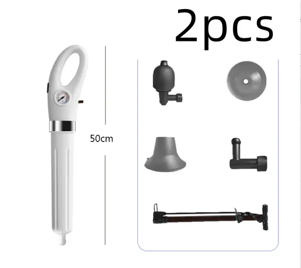 Toilet Plungers High Pressure Air Drain Blaster Gun | style: 6th generation 2pcs