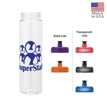 72 Promotional Laguna 32 oz PET Bottle with Pull Spout Lid - USA ...
