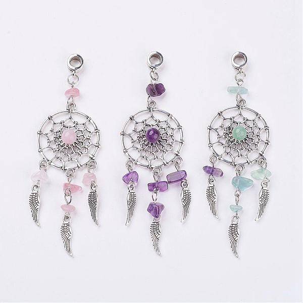 Tibetan Style Alloy European Dangle Charms