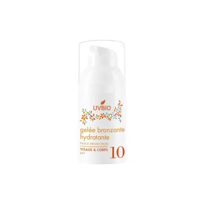 Uvbio Moisturizing Tanning Gel Spf 10, 30 ml