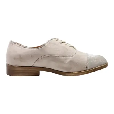 PRIMARK Brogue Shoes Beige Leather Womens UK 7