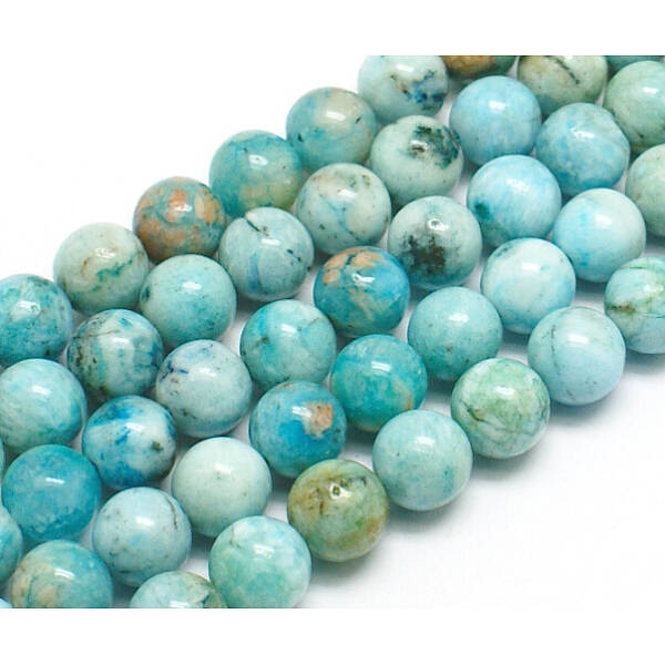 Natural Gemstone Hemimorphite Round Beads Strands