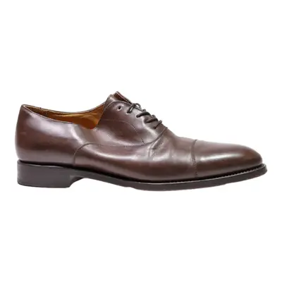 BERWICK Oxford Shoes Brown Leather Mens UK 10.5