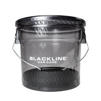 BLACKLINE Detailing Bucket - 3.5 Gallon Bucket with Grit Guard and metal handle - Perfect for efficient, organized car washin...