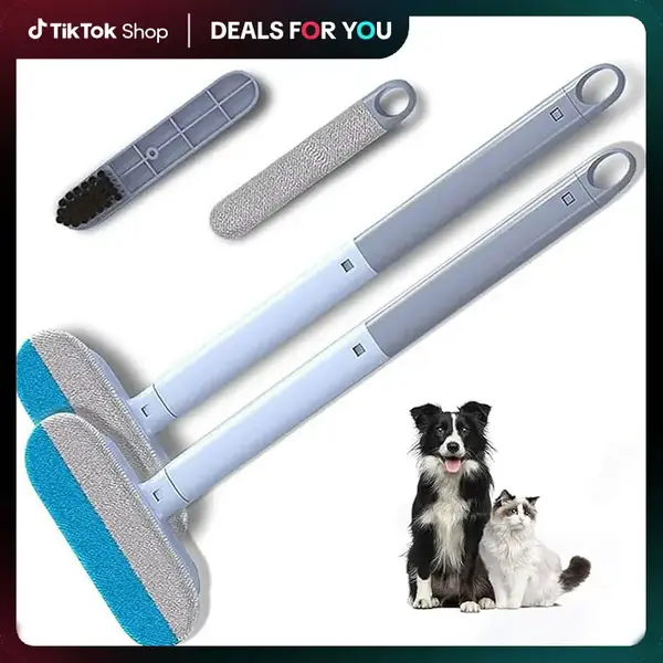4 in 1 Pet Hair Removal Tool, Multi-functional, Reusable, Washable Lint Cleaner for Dog and Cat Hair, Gentle on Furniture, Ef...