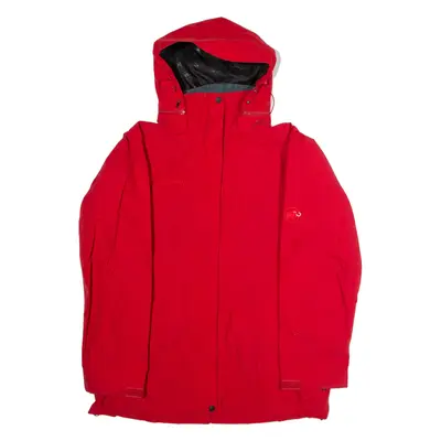 MAMMUT Gore-Tex Mens Rain Jacket Red Hooded XL