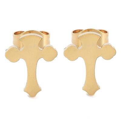 PVD Vacuum Plating 304 Stainless Steel Stud Earrings for Women