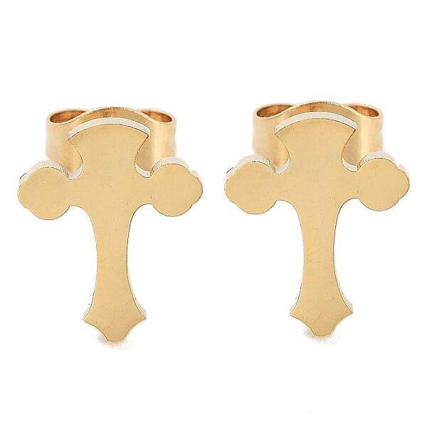 PVD Vacuum Plating 304 Stainless Steel Stud Earrings for Women