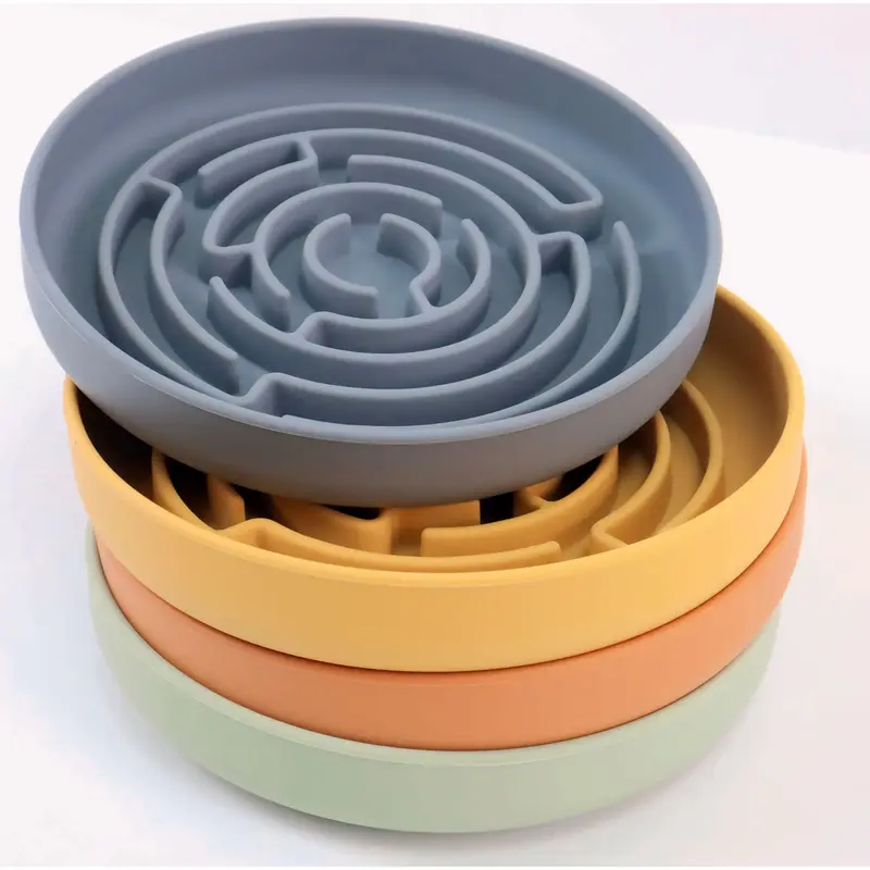 Slow Feeder Lick Mat with Suction Durable Silicone Bowl for Dogs Promotes Better Digestion Prevents Overeating Available in 4...