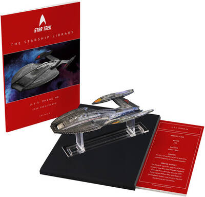 Star Trek: Picard - Starship Library Vol. 9 - U.S.S. Zheng-He NCC86505 Die-Cast Ship & Book Set