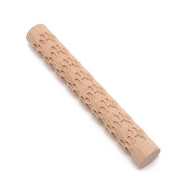 Paw Print Pattern Wooden Rolling Pin