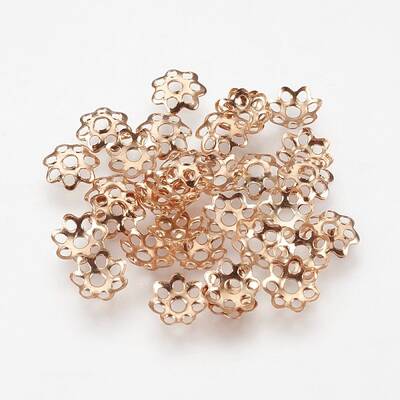 Multi-Petal Iron Bead Caps