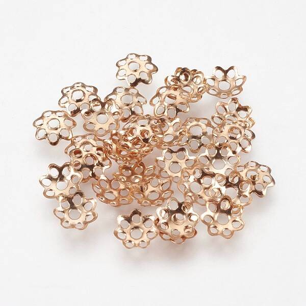 Multi-Petal Iron Bead Caps