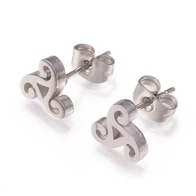 Tarnish Resistant 304 Stainless Steel Stud Earrings