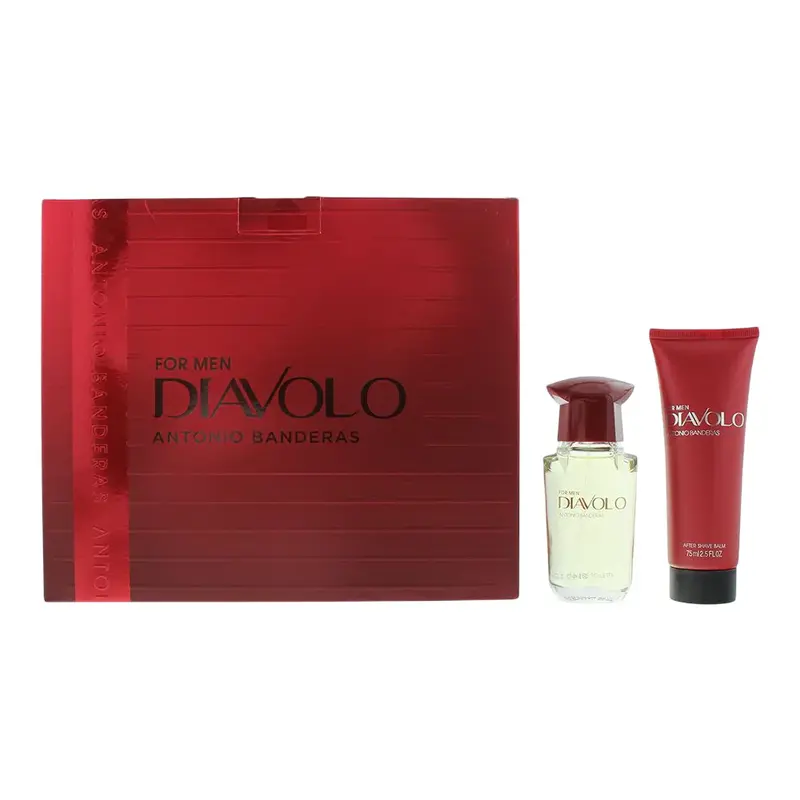Set Antonio Banderas: Diavolo Eau De Toilette Uomo 50 ml + Diavolo Balsamo Dopobarba Calmante 75 ml
