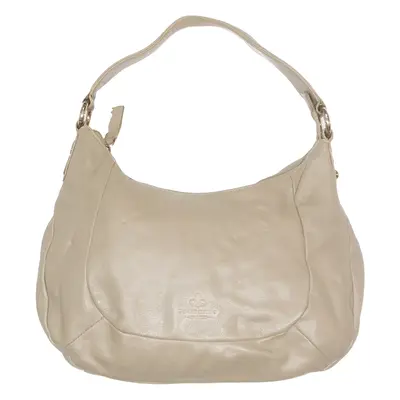 POURCHET Womens Shoulder Bag Beige Synthetic