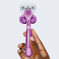 Flamingo Moisture Plus Razor Set | No Shave Gel Needed Just Add Water | Close Comfortable Shave | Handle, 2 Refills & Shower ...