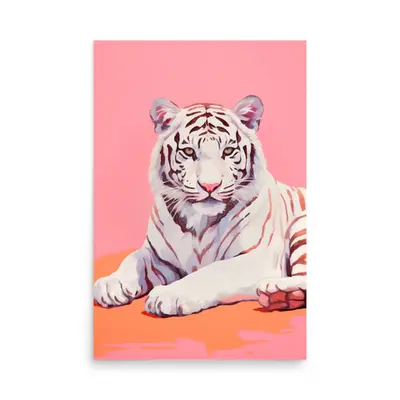 Tiger's Grace - A Playful Contrast