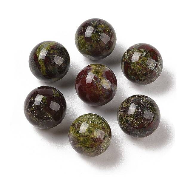 Natural Dragon Blood No Hole Sphere Beads