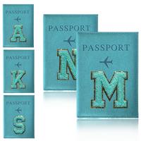 Letter Embroidery Design Passport Case, 1 Count Lightweight Fashionable Passport Holder, Unisex Fashionable Travel Accessorie...