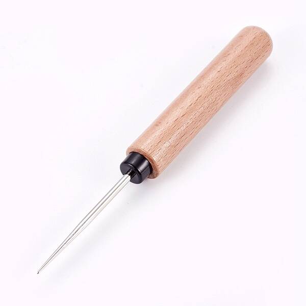 Wooden Awl Pricker Sewing Tool