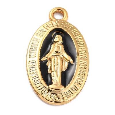 Golden Alloy Enamel Pendants