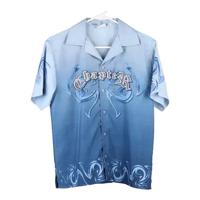 Age 15-16 Dognose Short Sleeve Shirt - XL Blue Cotton Blend
