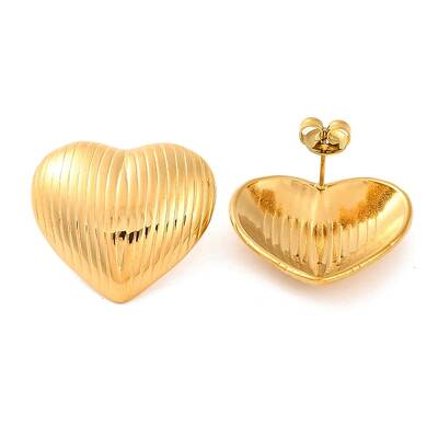 Ion Plating(IP) 304 Stainless Steel Stud Earrings