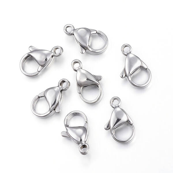 Tarnish Resistant 304 Stainless Steel Lobster Claw Clasps