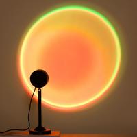 Sunset Atmospheric Projection Lamp, RGB Color Changing LED Ambient Light with Remote Control, Decorative Light for Home Bedro...
