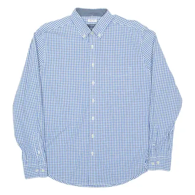 JOULES Slim Fit Mens Shirt Blue Check Long Sleeve M