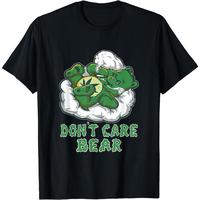 [Soft 100% Cotton] Funny Bear Smoking Weed Cannabis Marijuana 4:20 Stoner Gift T-Shirt for Men Women S - 5XL Short sleeve