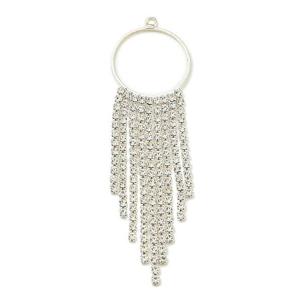 Brass Rhinestone Pendants
