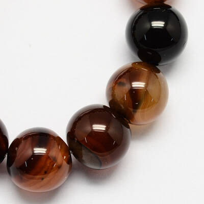 Natural Agate Bead Strands