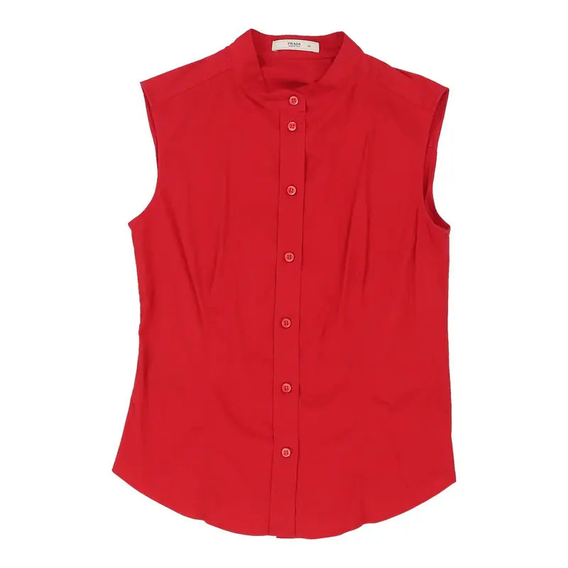 Prada Blouse - Small Red Cotton | Size: small
