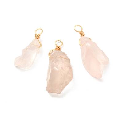 Natural Rose Quartz Pendants