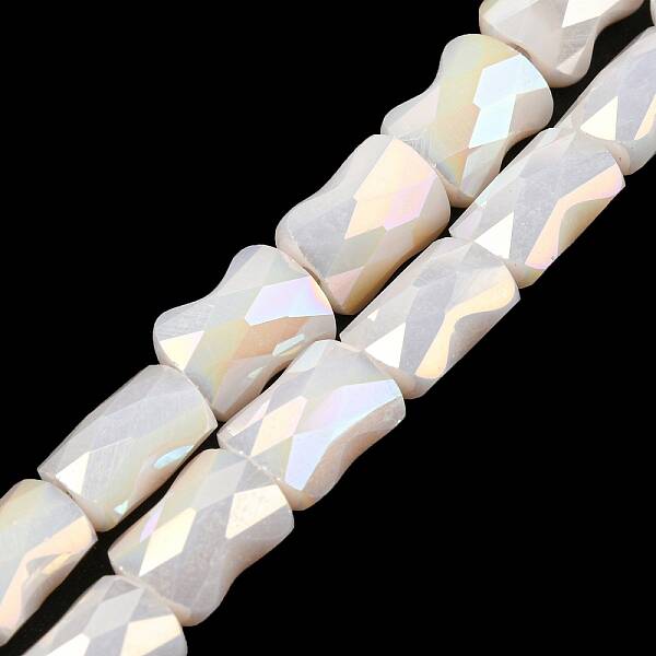AB Color Plated Glass Beads Strands